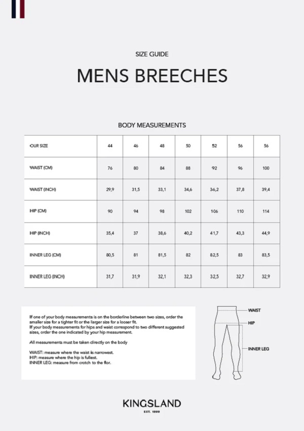 KINGSLAND 549 KENTメンズフルグリップキュロット