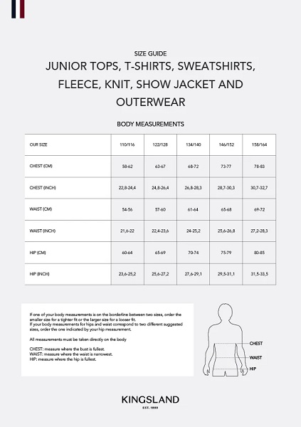 KINGSLAND 470 ADORA長袖ジュニアショーシャツ