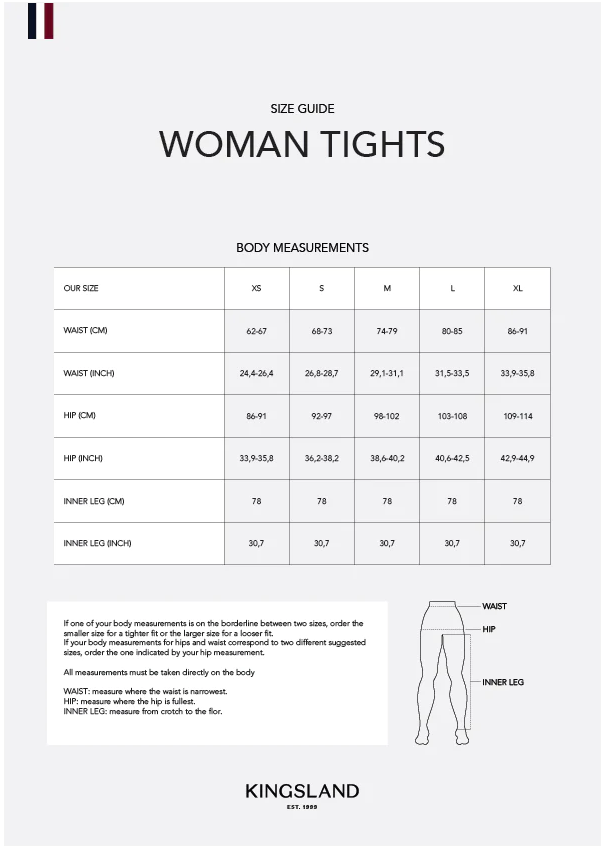 KINGSLAND 069 MEGAN防寒レディスフルグリップショータイツ