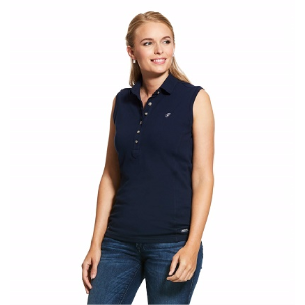 ARIAT　PRIX　SLVLSポロシャツ　紺