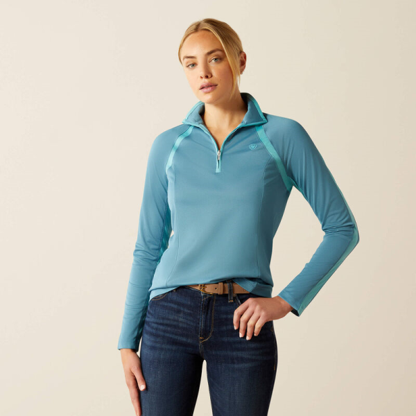 ARIAT SUNSTOPPER3.0ｼｬﾂ　ｽﾄｰﾑﾌﾞﾙｰ