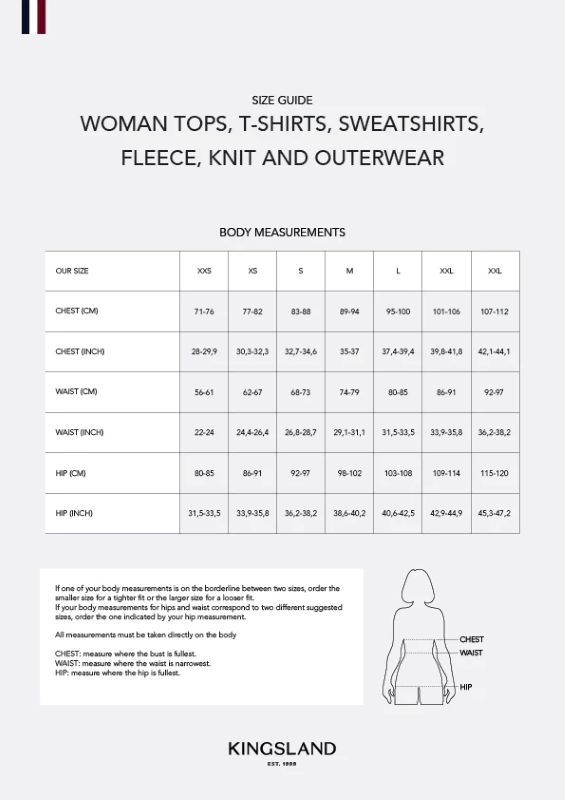 KINGSLAND 125 CLASSICレディストレーニングシャツ長袖