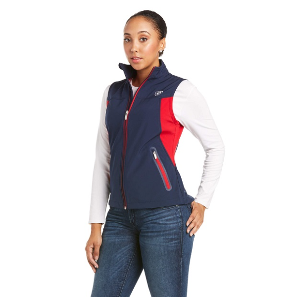 ARIAT　NEW TEAMベスト 　ﾚﾃﾞｨｰｽ 紺